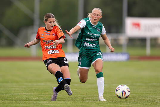 Kristianstads Tilda Persson och Alingsås Saga Fredgren