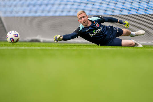 Goalkeeper Egil Selvik of the Norwegian national football