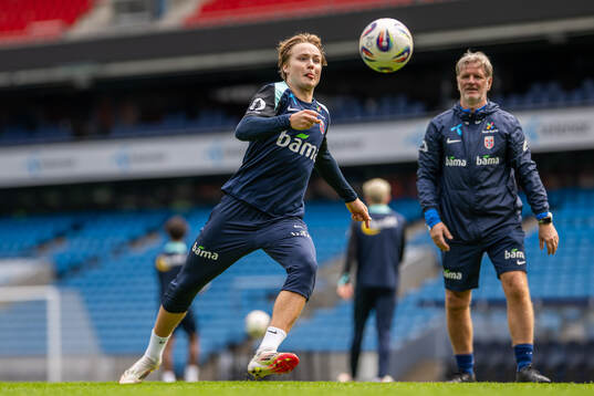 Andreas Schjelderup of the Norwegian national football team