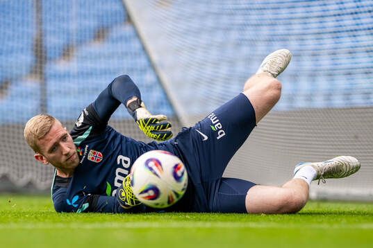 Goalkeeper Egil Selvik of the Norwegian national football