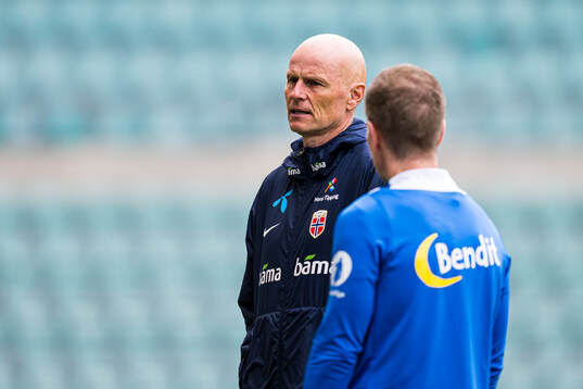 Head coach Ståle Solbakken of the Norwegian national