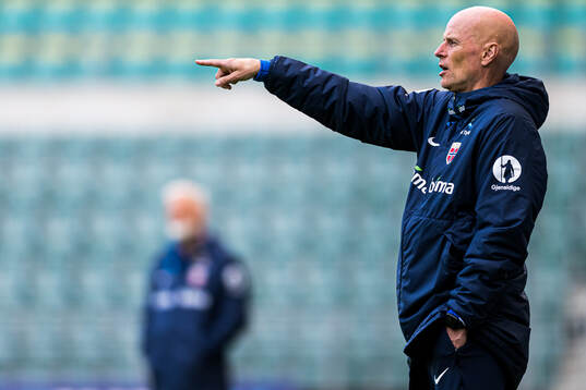 Head coach Ståle Solbakken of the Norwegian national