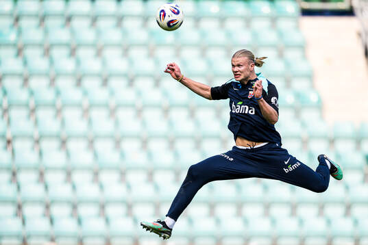 Bläddra bland fler bilder av Football, FIFA World Cup Qualifier, Norway, training