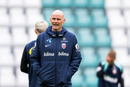 Head coach Ståle Solbakken of the Norwegian national