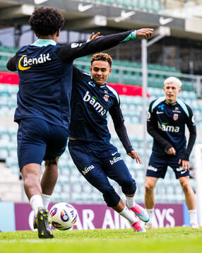 Antonio Nusa of the Norwegian national football team