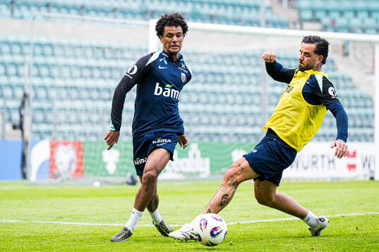 Oscar Bobb of the Norwegian national football team