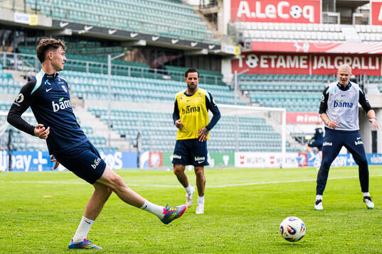 Jørgen Strand Larsen of the Norwegian national football