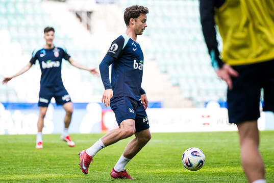 Felix Horn Myhre of the Norwegian national football team