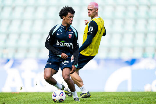 Oscar Bobb of the Norwegian national football team