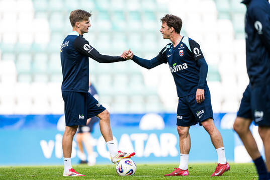 David Møller Wolfe and Felix Horn Myhre of the Norwegian