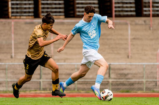 Real Sociedads Xanet De Lucas och Malmö FFs Daniel