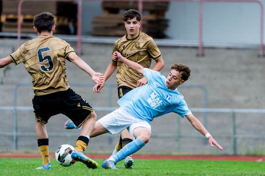 Malmö FFs Maarrouf Abdou och Real Sociedads Iraitz Otano