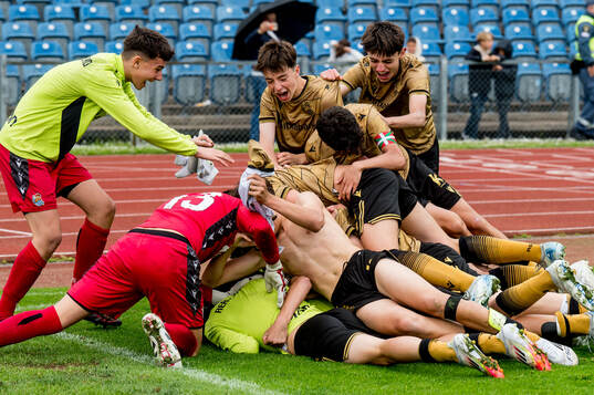Real Sociedads spelare jublar