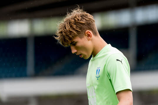Malmö FFs Isak Nordén deppar
