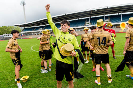 Real Sociedads spelare jublar