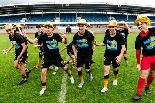 Real Sociedads spelare jublar