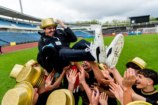 Real Sociedads spelare jublar