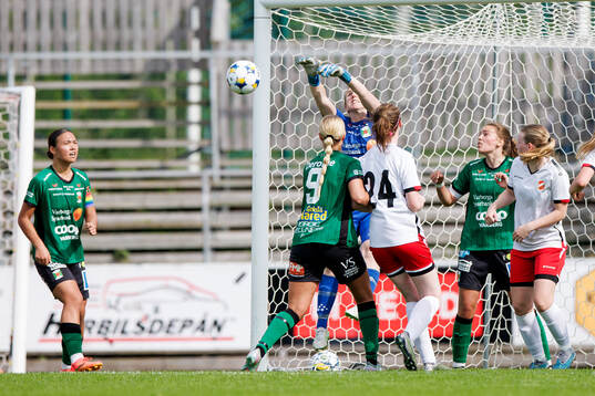 Varbergs målvakt Jasmine Strandberg
