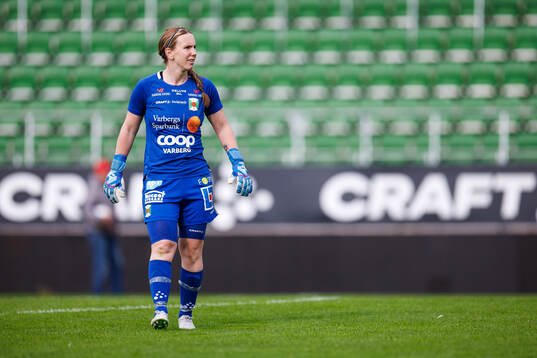 Varbergs målvakt Jasmine Strandberg