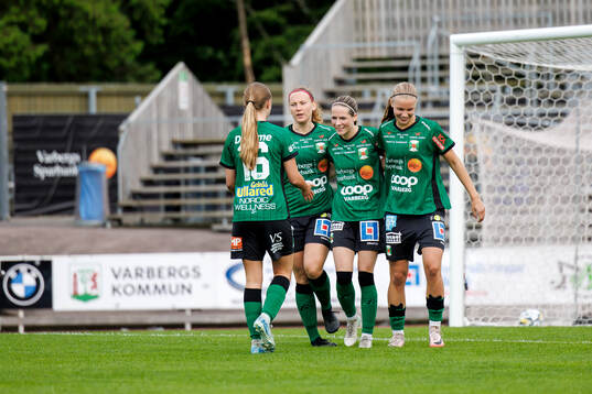 Varbergs Evelina Bengtsson, Frida Johansson och Mollie