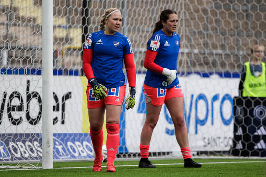 IFK Norrköpings målvakt Sofia Hjern och målvakt Caroline