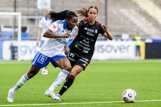 IFK Norrköpings Maya Aliyah Antoine och Piteås Matilda