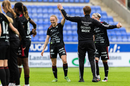 Piteås Asla Johannesen jublar