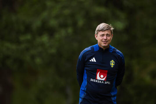 Head coach Jon Dahl Tomasson of the Swedish men's national