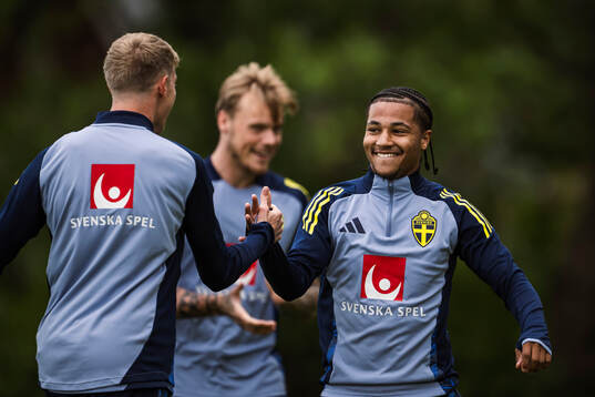 Momodou Sonko of the Swedish men's national football team