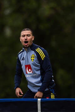 Jordan Larsson of the Swedish men's national football team
