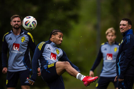 Momodou Sonko of the Swedish men's national football team