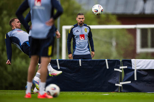 Jordan Larsson of the Swedish men's national football team
