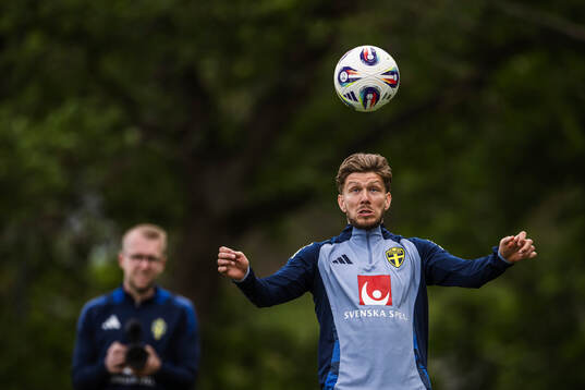 Anton Saletros of the Swedish men's national football team
