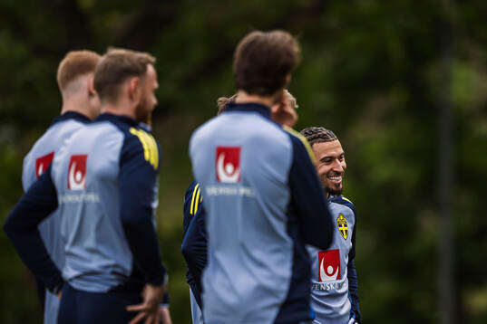 Jordan Larsson of the Swedish men's national football team