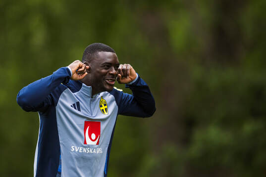 Ken Sema of the Swedish men's national football team at a