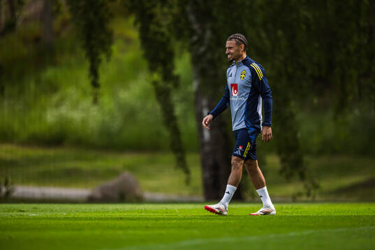 Jordan Larsson of the Swedish men's national football team