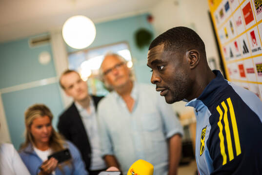 Ken Sema of the Swedish men's national football team in a