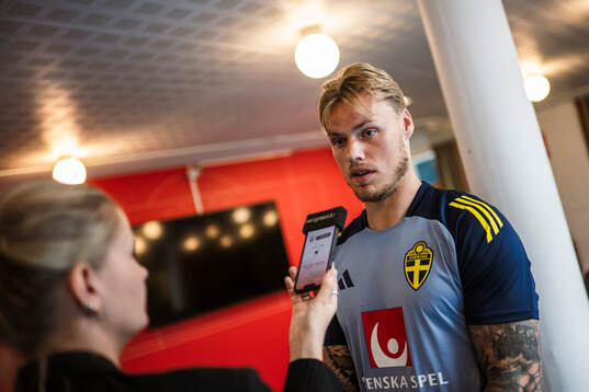 Victor Eriksson of the Swedish men's national football team