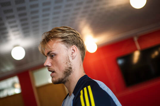 Victor Eriksson of the Swedish men's national football team