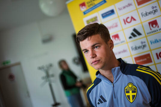 Samuel Dahl of the Swedish men's national football team in