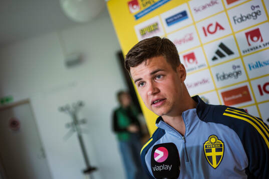 Samuel Dahl of the Swedish men's national football team in