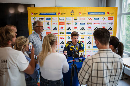 Samuel Dahl of the Swedish men's national football team in