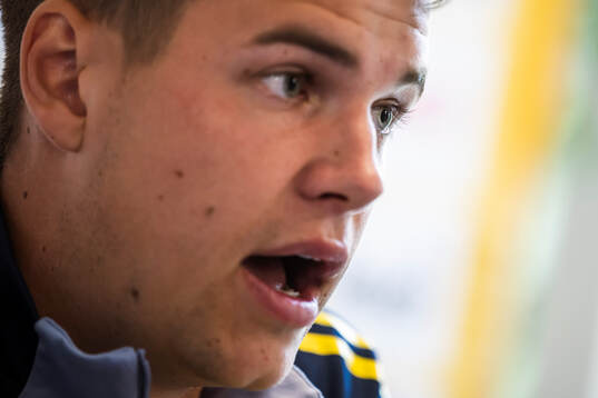 Samuel Dahl of the Swedish men's national football team in