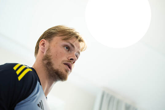 Victor Eriksson of the Swedish men's national football team