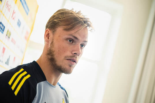 Victor Eriksson of the Swedish men's national football team