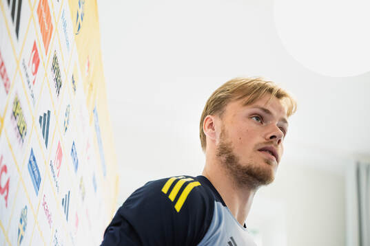 Victor Eriksson of the Swedish men's national football team