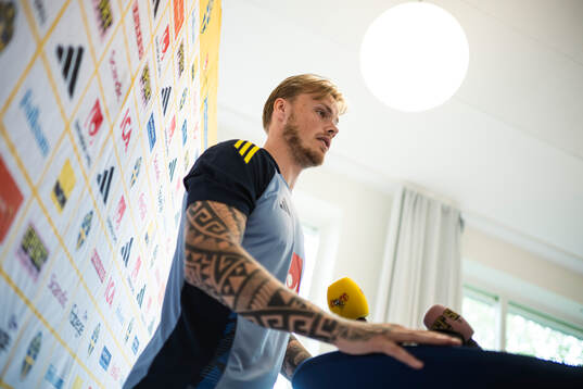 Victor Eriksson of the Swedish men's national football team