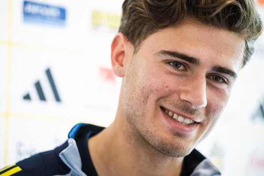 Besfort Zeneli of the Swedish men's national football team
