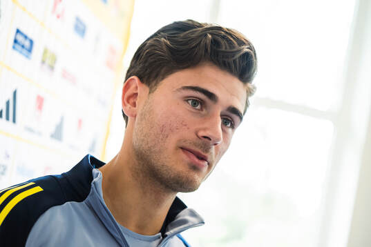 Besfort Zeneli of the Swedish men's national football team