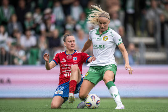 Vittsjös Anna Haddock och Hammarbys Stina Lennartsson